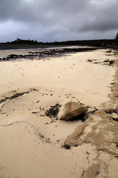 Paisaje costero arenoso de playa en una isla tropical en Madagascar, África . —  Fotos de Stock