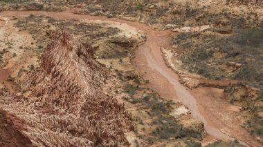Kırmızı Tsingy manzara Antsiranana, Madagaskar