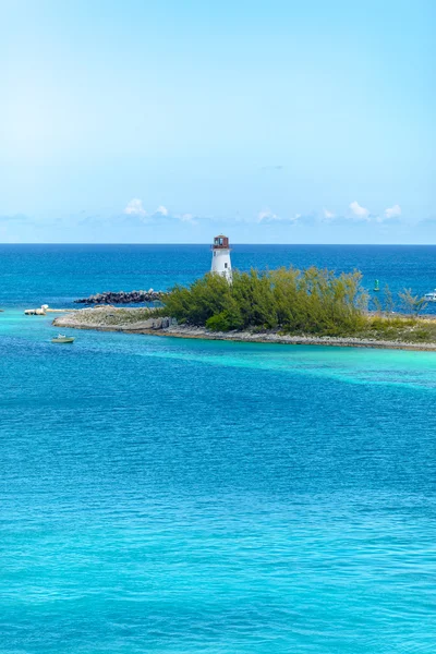 Nassau maják na Bahamy v Karibiku. — Stock fotografie