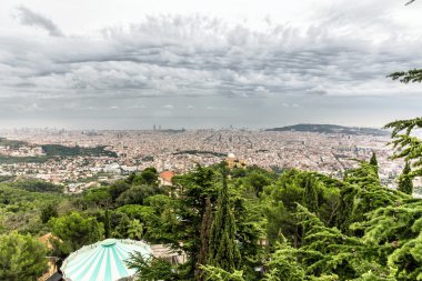 Tibidabo, İspanya Barselona manzarası