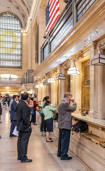 Grand Central Terminali, New York City, Amerika Birleşik Devletleri, Bilet sayaçları — Stok fotoğraf