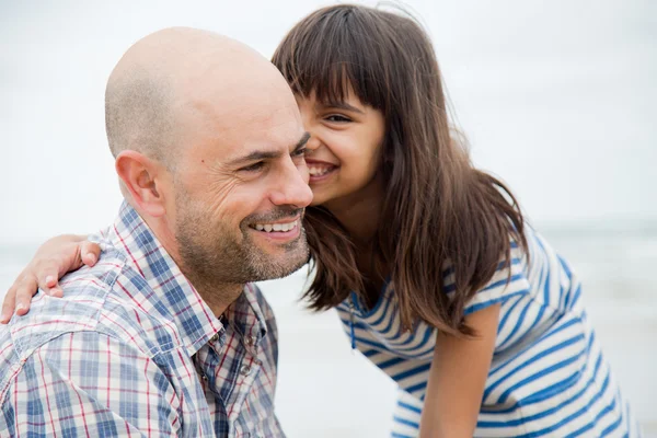 Plezier met papa — Stockfoto