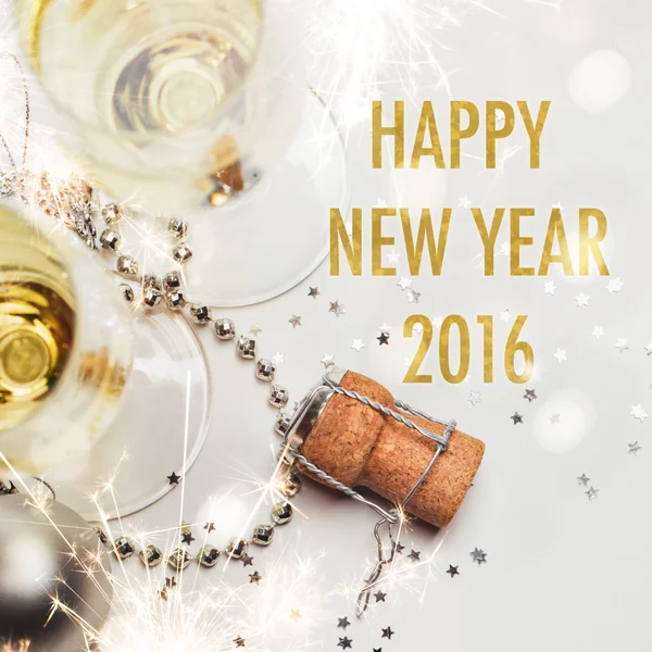 Happy new year 2016 greeting card
