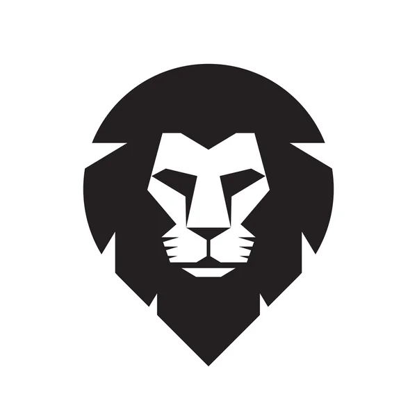 Het hoofd van de Leeuw - vectorillustratie teken concept. Lion hoofd logo. Wilde leeuw hoofd grafische afbeelding. Wildecat logo teken. Trots van Leeuw logo teken. Ontwerpelement. — Stockvector