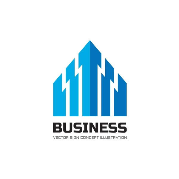 Abstrakte Business-Logo-Konzept Illustration. Vektor-Logo-Vorlage. geometrisches Zeichen. — Stockvektor