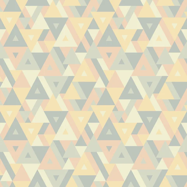 Fond géométrique abstrait - motif vectoriel homogène pour la présentation, livret, site Web et autre projet de conception. Fond vectoriel sans couture en couleurs pastel. Triangles fond . — Image vectorielle