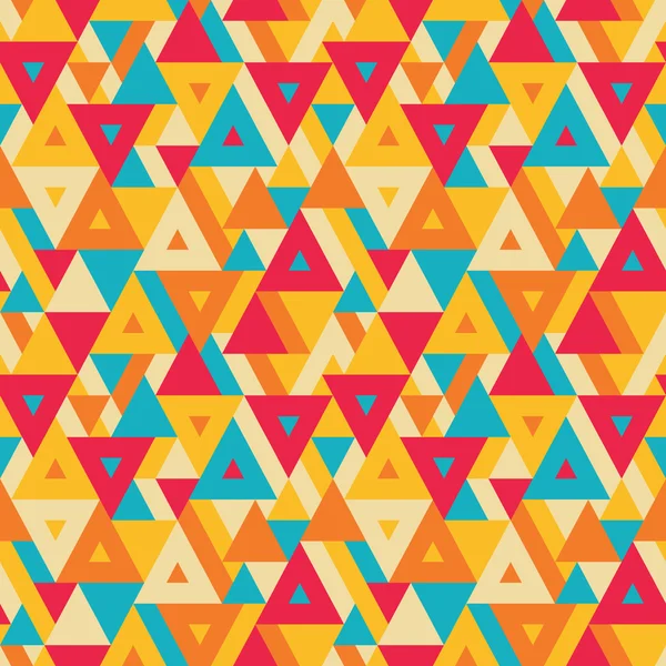 Abstract geometric background - seamless vector pattern for presentation, booklet, website and other design project. Seamless vector background in positive colors. Triangles background. — Stockový vektor