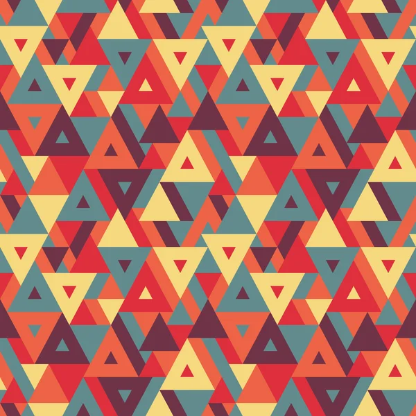 Abstract geometric background - seamless vector pattern for presentation, booklet, website and other design project. Seamless vector background in vintage colors. Triangles background. — Stockový vektor