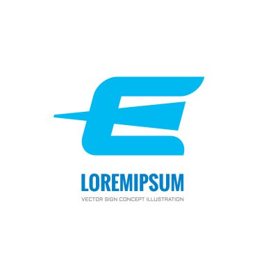 Kuş - vektör logo kavramı illüstrasyon. Tasarım öğesi.