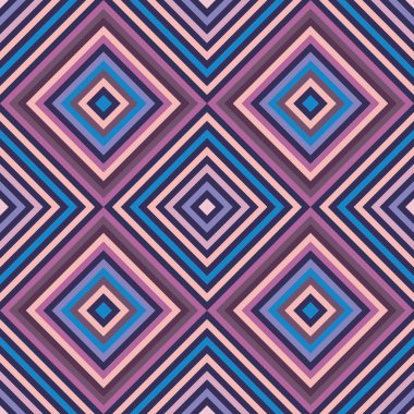 Arka plan geometrik soyut tasarımı menekşe, leylak, pembe renkler. Soyut, pürüzsüz desen. Çapraz çizgili şekiller. Vektör illüstrasyonu. 