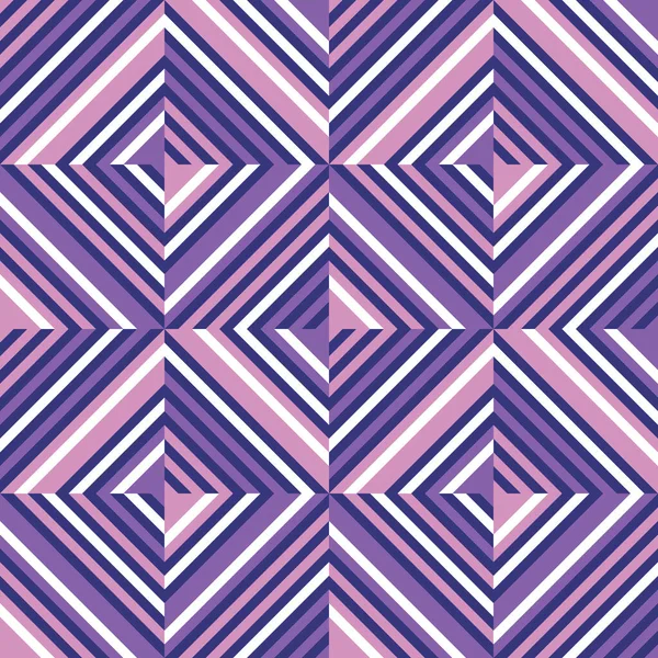 背景バイオレット ライラック ピンク色の幾何学的抽象デザイン 抽象的なシームレスパターン 斜めのストライプの形 ベクターイラスト — ストックベクタ