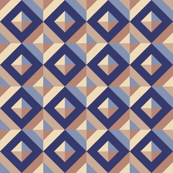 Abstraktes Geometrisches Vektorhintergrunddesign Grafische Muster Nahtlos Dekoratives Mosaikornament Farbige Rauten — Stockvektor