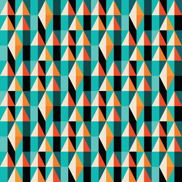Abstraktes Geometrisches Vektorhintergrunddesign Grafische Muster Nahtlos Dekoratives Mosaikornament Dreiecksformen Und — Stockvektor