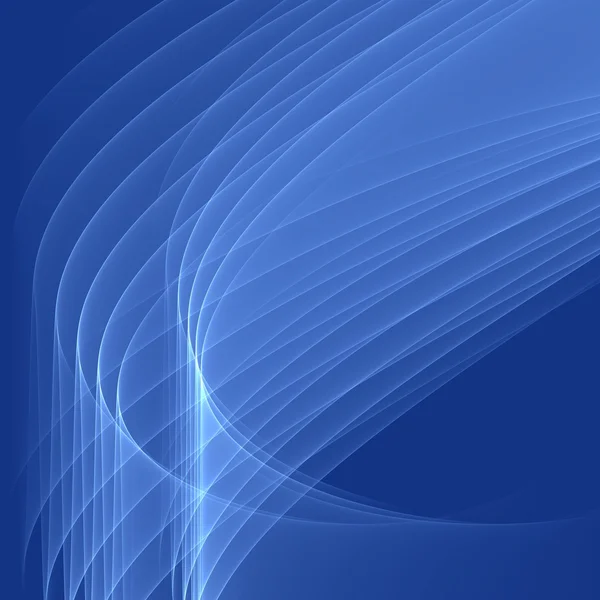 Αφηρημένη μπλε φόντο. Φωτεινό μπλε γραμμές. Γεωμετρικό σχέδιο με μπλε χρώματα. Ψηφιακή τέχνη. — Φωτογραφία Αρχείου