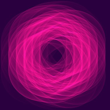 Lila arka plan deseni. Koyu Lila zemin üzerine parlak Lila konsantrik çizgiler. Dijital sanat.
