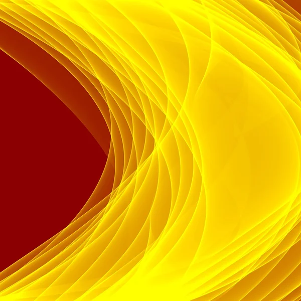 Astratto sfondo giallo. Luminose linee gialle sullo sfondo rosso-marrone. Modello geometrico in colori gialli. Arte digitale . — Foto Stock