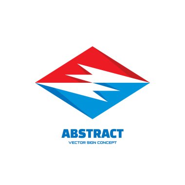 Soyut - vektör logo konsept illüstrasyon. Vektör logo şablonu. Tasarım öğesi.