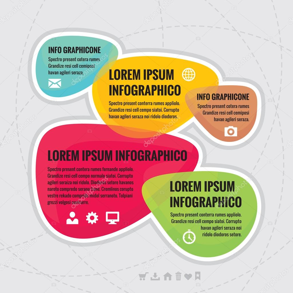 Imágenes esquemas creativos Concepto de infografía