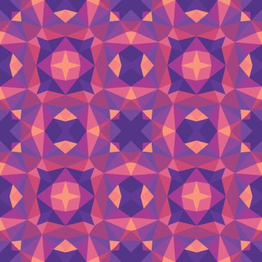 Geometrik arka plan. Sorunsuz vektör desen mor ve ultramarine renklerde.