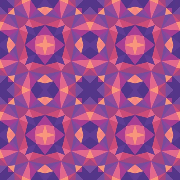 Abstracte geometrische achtergrond. Naadloze vector patroon in paars en ultramarijn kleuren. — Stockvector