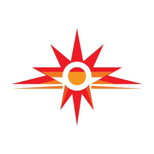 Sun - vector logo concept illustration. Spark logo. Star logo. Vector logo template. Design element. — Διανυσματικό Αρχείο