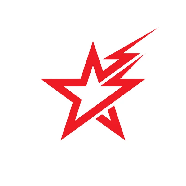Звезда и освещение - векторная иллюстрация логотипа. Звезда. Символ звезды. Шаблон логотипа вектора. Элемент дизайна . — стоковый вектор