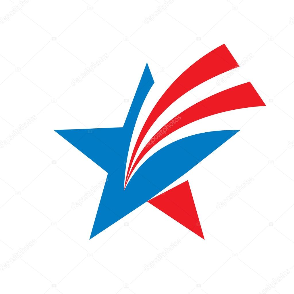 Star - vector logo concept illustration. Star sign. Star symbol. USA star sign. Vector logo template. Design element.