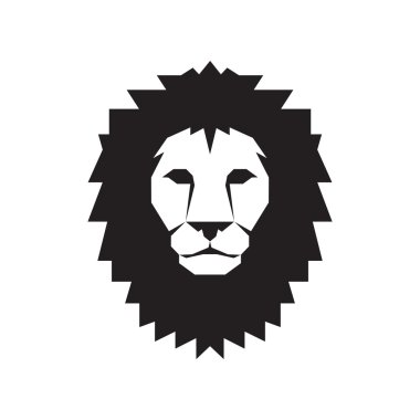 Lion head - vector sign concept illustration. Lion head logo. Wild lion head graphic illustration. Design element.