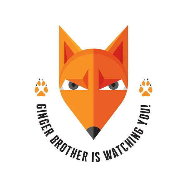 Fox - ilustração do conceito vetorial. Logotipo de animal Fox. Logotipo da vida selvagem. Modelo de logotipo do vetor. Elemento de projeto . — Vetor de Stock