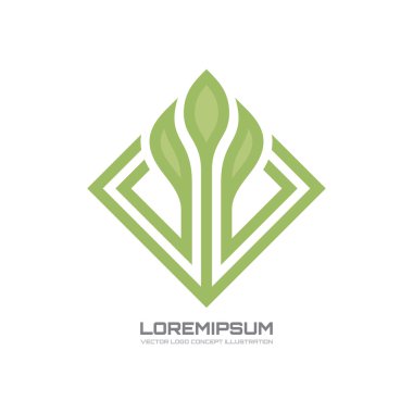 Sprout - vector logo concept illustration. Nature vector logo. Abstract vector logo. Vector logo template.