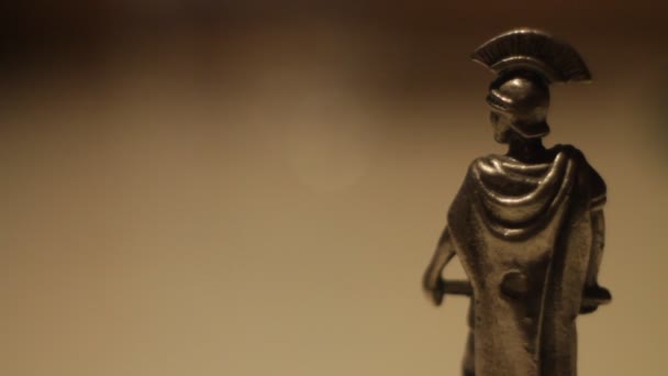 Figurină Romană Oțel — Videoclip de stoc