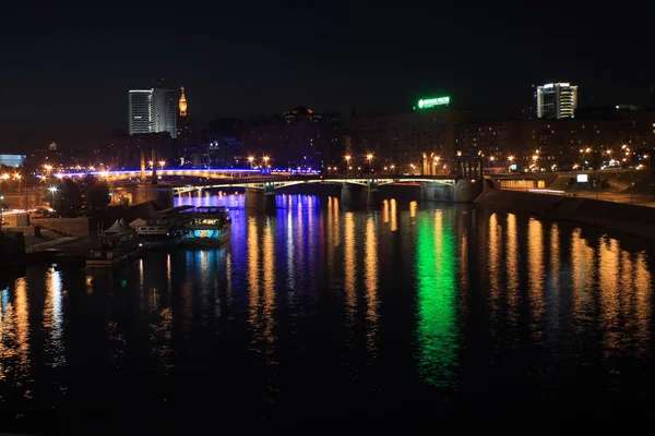 Città Mosca Notte Foto — Foto Stock