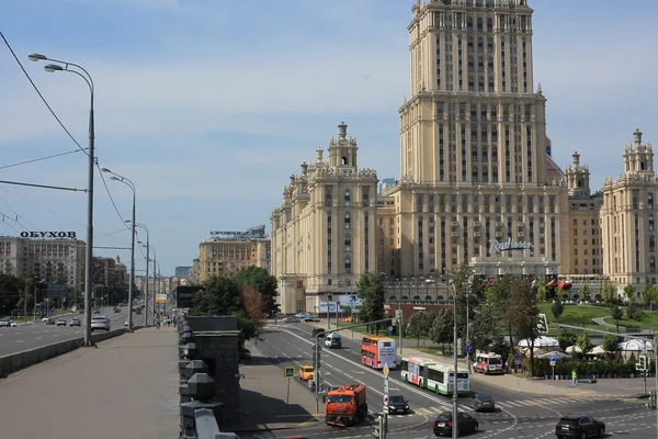 Arquitetura Moscou Hotel Edifício Ucrânia Era Stalin — Fotografia de Stock