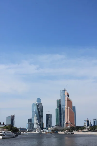 Cidade Moscovo Arranha Céus Omplex — Fotografia de Stock