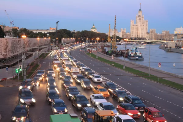 Moskauer Straße Megapolis — Stockfoto