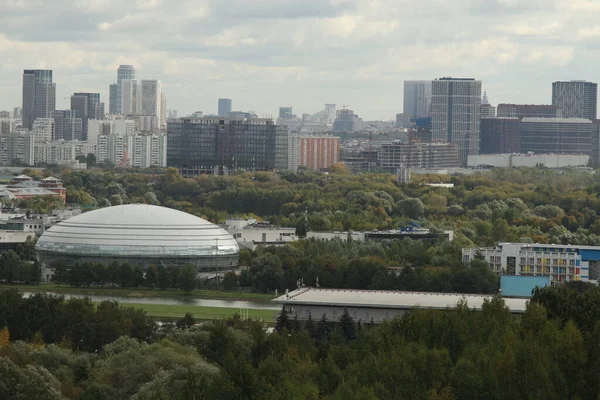 모스크바 2021 Krylatskoye District Cloudy Day Panorama — 스톡 사진