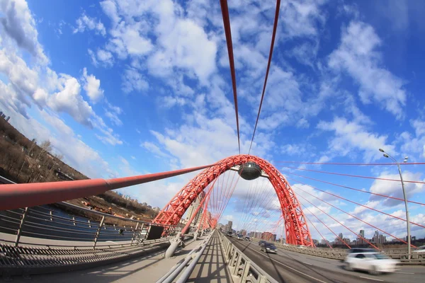 In the afternoon on the bridge — Stock Photo, Image