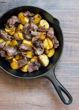 etli patates kızartma