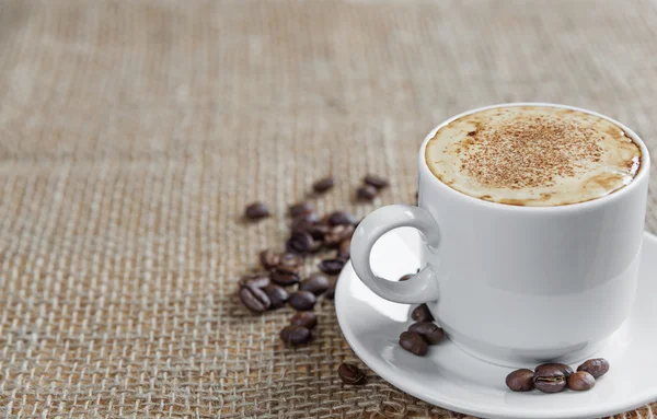 Fincan kahve ve metin için bir yer — Stok fotoğraf