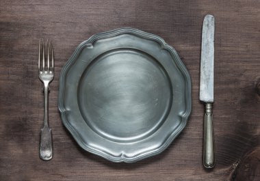Vintage metal sofra
