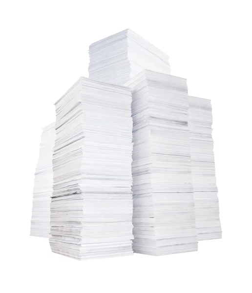 Varios montones de papel — Foto de Stock