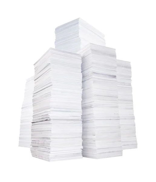 Plusieurs piles de papier — Photo