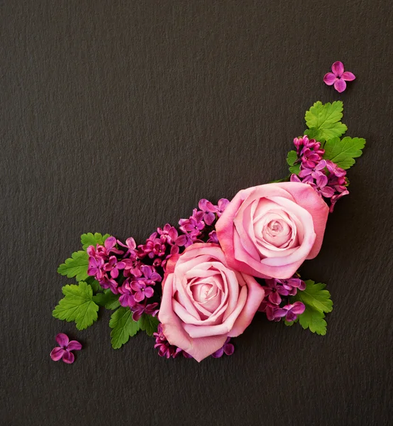 Decoratieve bloemen samenstelling — Stockfoto