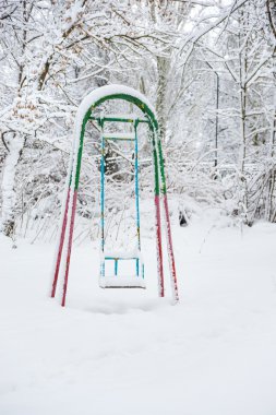 Kış Park Çocuk salıncaklar