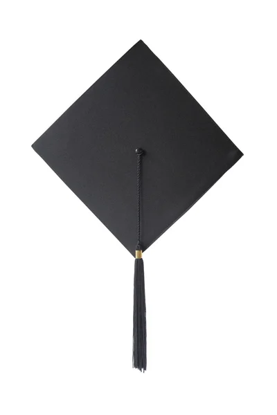 Graduation hat on white background — Stock Photo, Image