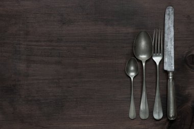 Vintage çatal bıçak takımı