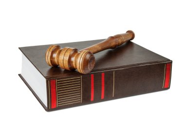 tahta tokmak ve kalın bir kitap üzerinde üzerinde soundblock