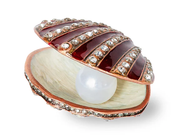 Perle in einer Schale — Stockfoto