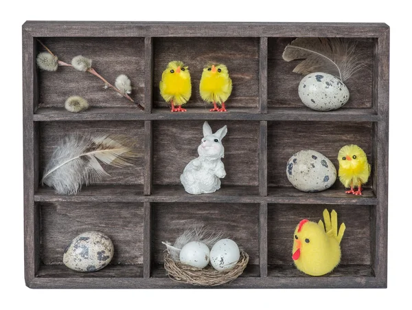 Easter shadow box — Stock Photo, Image