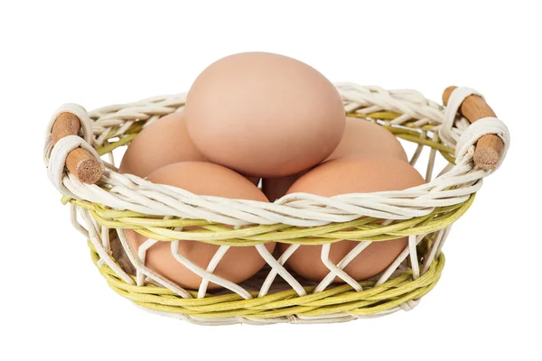 Fresh brown eggs — Stock Photo, Image